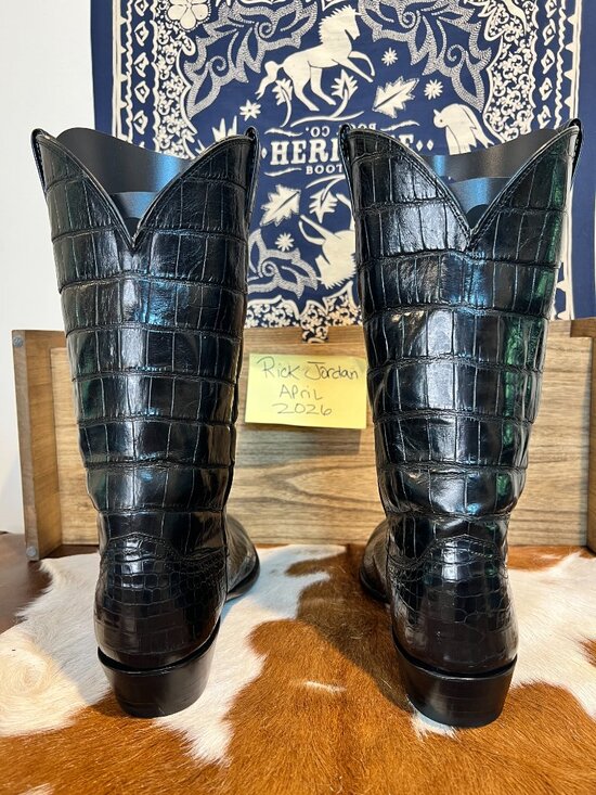Famous Justin\'s Full American Alligator Cowboy Boots in Men\'s Size 11EE/11.5D main image 5